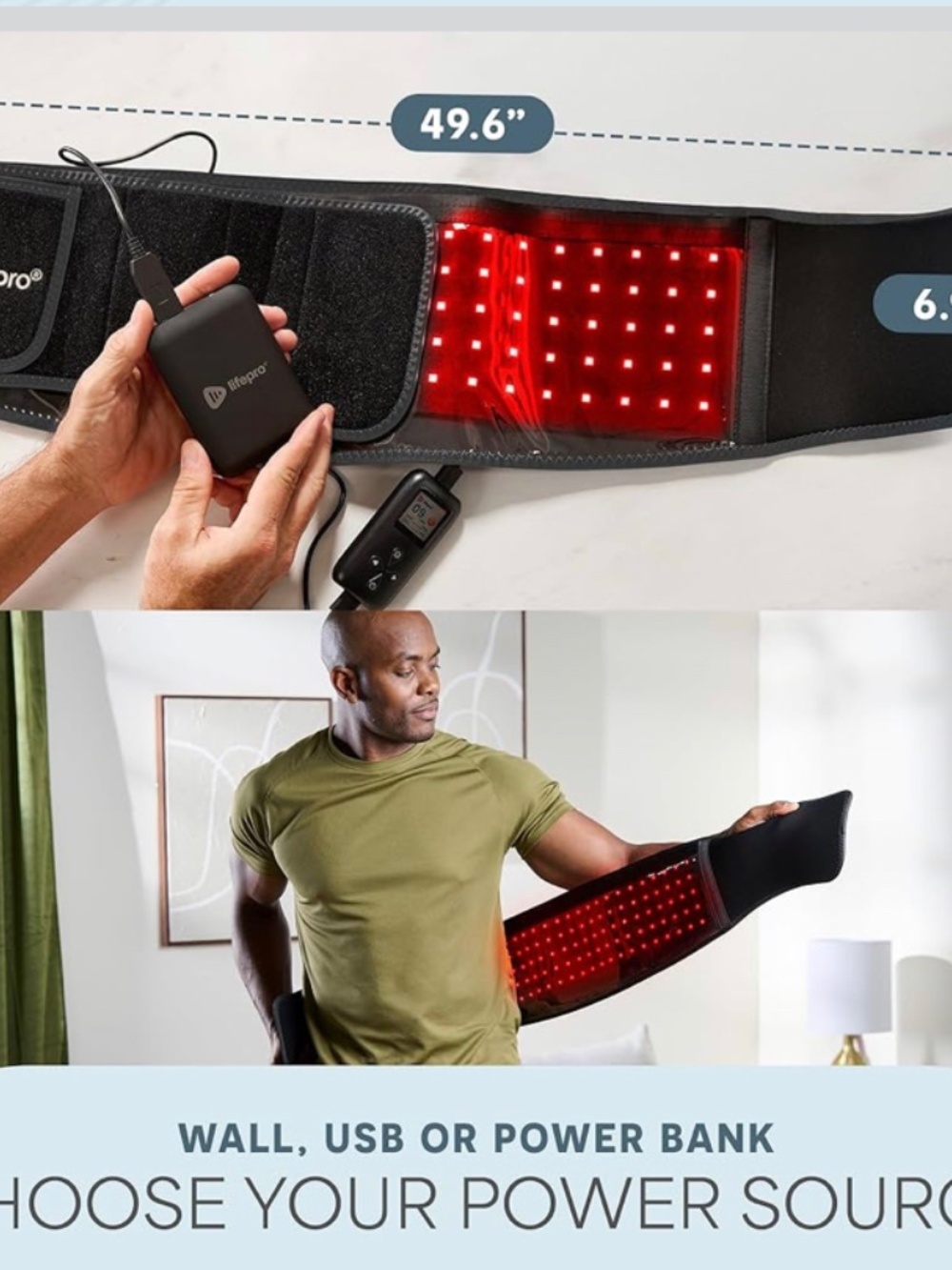 Lifepro AllevaRed™ Pro Red Light Therapy BeltExperience professional